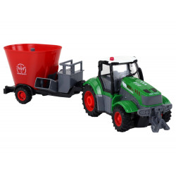 RC traktor távirányítós betakarítás utánfutó fényeffektusok