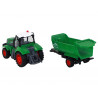 R/C traktor pótkocsival 1:24 Zölden világít