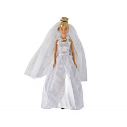 Anlily Bride Doll fehér esküvői ruha