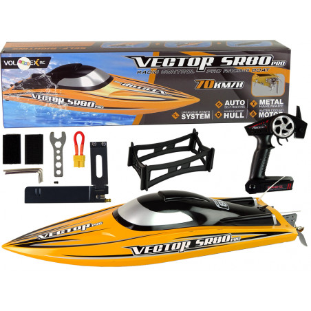 Łódź Motorboat R/C Brushless ATR SR 80 PRO 74 km/h Sárga