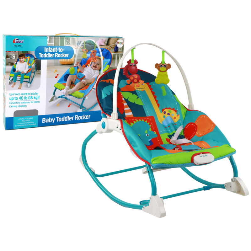 Bouncer Rocker 2in1 Gyermek billenőülés Hangok vibráció