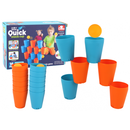 Érzékszervi bögrék 3 az 1-ben kreatív 16 darabos puzzle