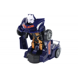 Robot Autó Rendőrség Navy Blue 2in1 Transformation