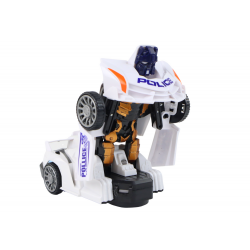 Robot Car Police White 2in1 Transformation