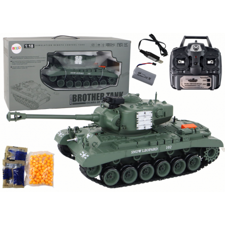 Leopard RC tank távirányítós ágyú 1:18 szürke