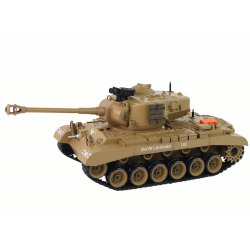 RC Tank 1:18 Cannon Smoke Shield Világosbarnán hangzik