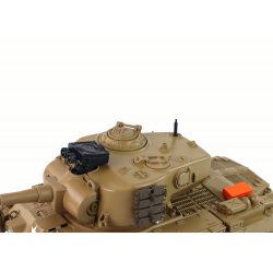 RC Tank 1:18 Cannon Smoke Shield Világosbarnán hangzik