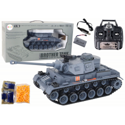 RC Tank 1:18 Cannon Smoke Shield Sounds Gray