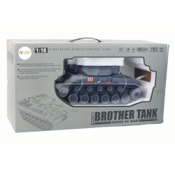 RC Tank 1:18 Cannon Smoke Shield Sounds Gray