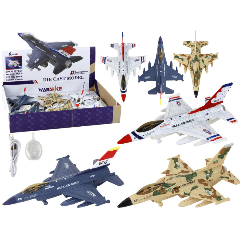 Katonai Repülőgép Fighter Sound Lights Moro