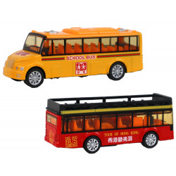 Színes buszok frakciórendszer 4 elemeinek készlete