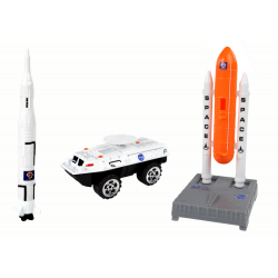 Figurakészlet Space Truck Rocket 15 El.