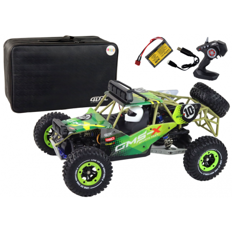 Terepjáró autó zöld távirányítós 4D-H1 RC autó terepjáró 4x4