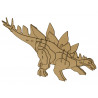Fa 3D térbeli kirakós Stegosaurus oktatási összeállítás 41 darab