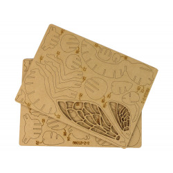 Fa 3D Osa térbeli puzzle oktatási kombináció 32 elemből