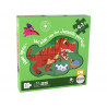 Puzzle Dinosaur World 4 az 1-ben Puzzle dinoszauruszok 4 kép 73 darab.