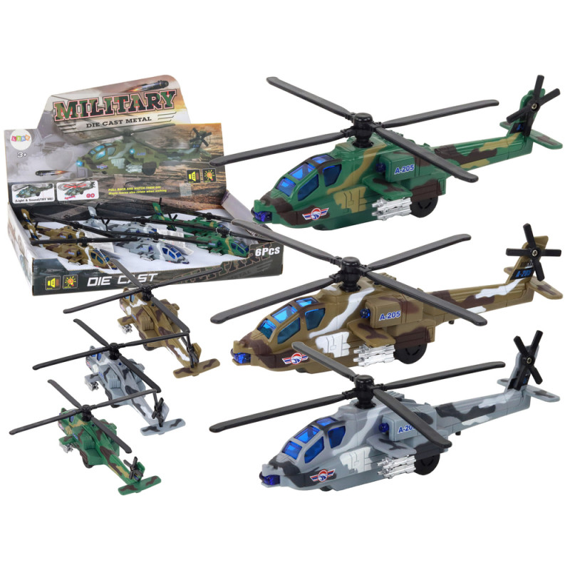 Katonai helikopter Katonai helikopter alumínium kevert hangfények