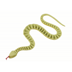 Mesterséges gumikígyó sárga, szerkezeti piros foltokkal