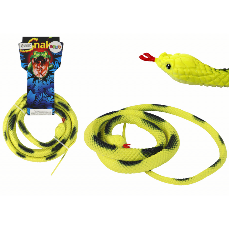 Műgumi Coral Snake Yellow PVC foltokkal Műgumi Coral Snake Yellow PVC foltokkal