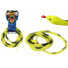 Műgumi Coral Snake Yellow PVC foltokkal