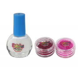 Beauty Set Körömlakk Laza csillogó Stencilek