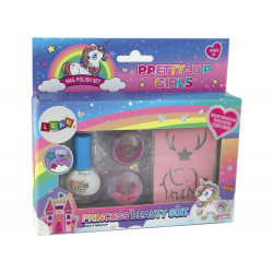 Beauty Set Körömlakk Laza csillogó Stencilek