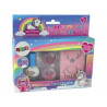 Beauty Set Körömlakk Laza csillogó Stencilek