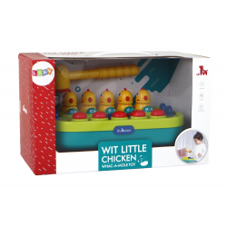 Arcade játék Whac-a-Mole Chickens Hammer Lights Hangok Elemről működik