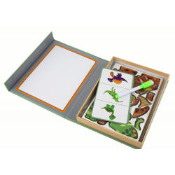Oktatási mágneses puzzle készlet dinoszaurusz témával