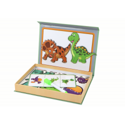 Oktatási mágneses puzzle készlet dinoszaurusz témával