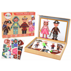 Rajzfilmfigura téma mágneses puzzle készlet