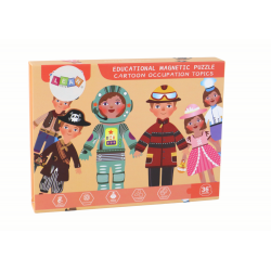 Rajzfilmfigura téma mágneses puzzle készlet