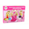 Oktató mágneses rejtvénykészlet Barbie-motívummal