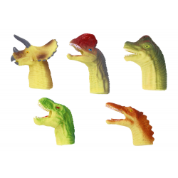 Dinoszauruszok gumi érzékelő ujjbábok