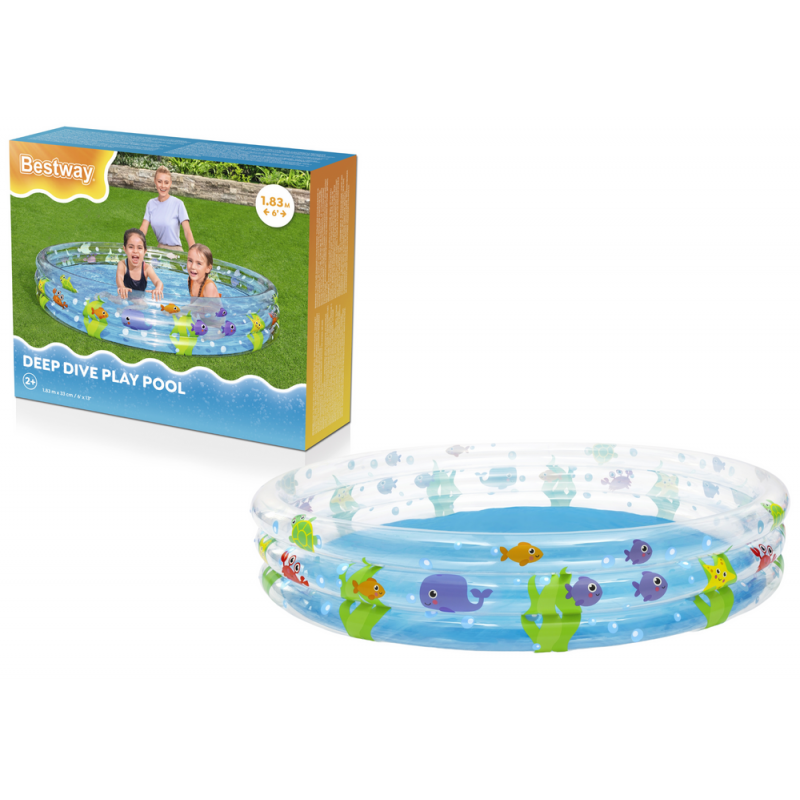 Sea World felfújható medence 183 x 33 cm Bestway 51005