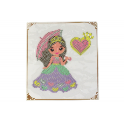 DIY gyöngykészlet Princess kulcstartó zseb