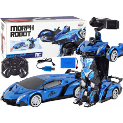 Car-Robot Transformation R/C 1:10 Blue Gesture Control