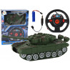 R/C Tank Távirányítós Fények Hangzás zöld 1:18 27MHz