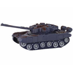 R/C Tank távirányítós fények hangzás sötétkék 1:18 27MHz