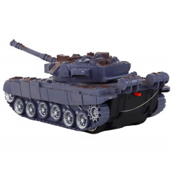 R/C Tank távirányítós fények hangzás sötétkék 1:18 27MHz