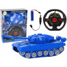 R/C Tank Távirányítós Fények Hang Kék 1:18 27MHz