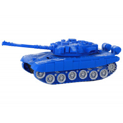 R/C Tank Távirányítós Fények Hang Kék 1:18 27MHz