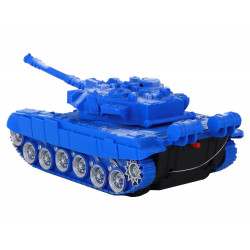 R/C Tank Távirányítós Fények Hang Kék 1:18 27MHz