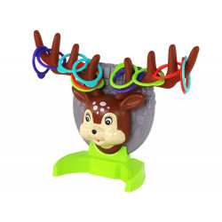 Családi arcade játék – karikadobás egy szarvasra
