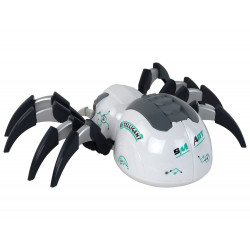 Nagy távirányítós RC Spider, elemmel működik, fehér és szürke