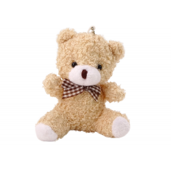 Teddy Bear Cream plüss kis ennivaló kabalája kulcstartó 10cm