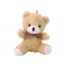 Teddy Bear Cream plüss kis ennivaló kabalája kulcstartó 10cm