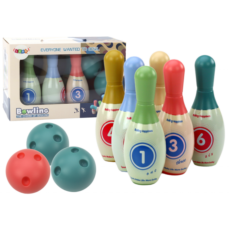 Arcade játékkészlet 6 színes bowlingcsapból Arcade játékkészlet 6 színes bowlingcsapból