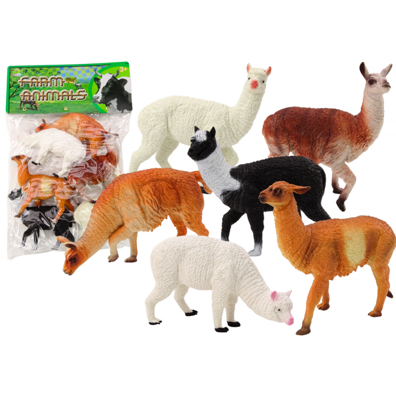 Alpaca Llama Farm Szett készlet Figurák 6 db. Keverd össze Alpaca Llama Farm Szett készlet Figurák 6 db. Keverd össze