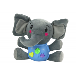 ﻿Plüss Elephant Interaktív plüsskék játék 19 cm